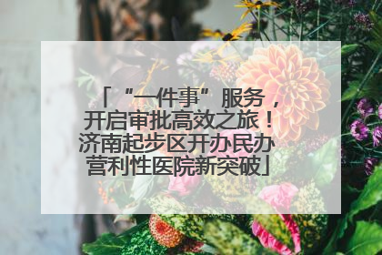 “一件事”服务，开启审批高效之旅！济南起步区开办民办营利性医院新突破