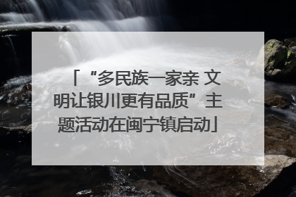 “多民族一家亲 文明让银川更有品质”主题活动在闽宁镇启动