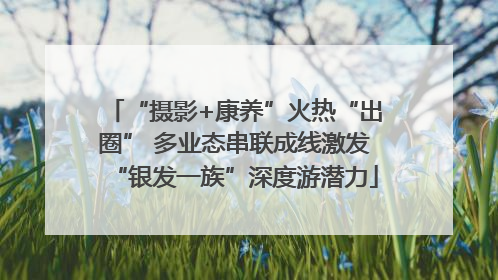 “摄影+康养”火热“出圈” 多业态串联成线激发“银发一族”深度游潜力
