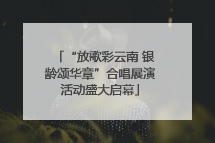 “放歌彩云南 银龄颂华章”合唱展演活动盛大启幕
