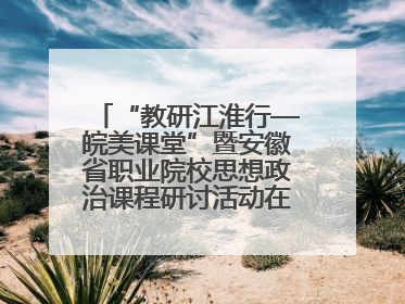 “教研江淮行—皖美课堂”暨安徽省职业院校思想政治课程研讨活动在芜湖高级职业技术学校举行