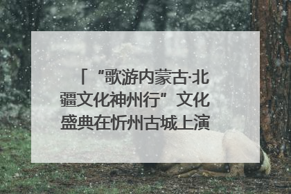 “歌游内蒙古·北疆文化神州行”文化盛典在忻州古城上演——蒙晋文化交融共谱文旅融合新篇