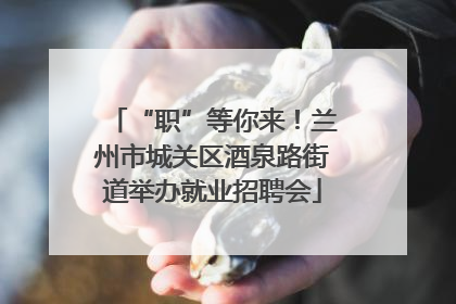 “职”等你来！兰州市城关区酒泉路街道举办就业招聘会