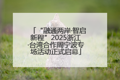 “融通两岸·智启新程”2025浙江·台湾合作周宁波专场活动正式启幕