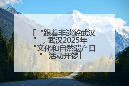 “跟着非遗游武汉”，武汉2025年“文化和自然遗产日” 活动开锣