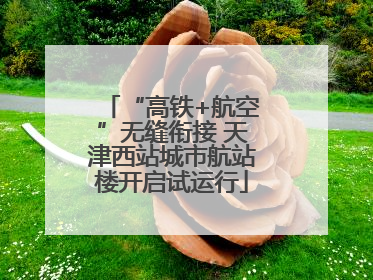 “高铁+航空”无缝衔接 天津西站城市航站楼开启试运行