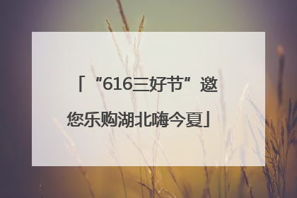 “616三好节”邀您乐购湖北嗨今夏