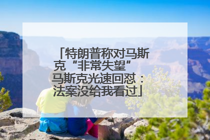 特朗普称对马斯克“非常失望” 马斯克光速回怼：法案没给我看过