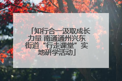 知行合一汲取成长力量 南通通州兴东街道“行走课堂”实地研学活动