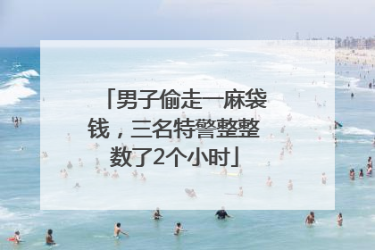 男子偷走一麻袋钱，三名特警整整数了2个小时