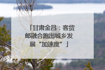 甘肃金昌：客货邮融合跑出城乡发展“加速度”