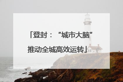 登封：“城市大脑”推动全城高效运转