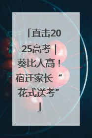 直击2025高考｜葵比人高！宿迁家长“花式送考”