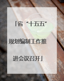 省“十五五”规划编制工作推进会议召开