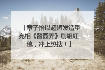 章子怡以超短发造型亮相《酱园弄》剧组红毯，冲上热搜！