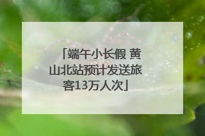 端午小长假 黄山北站预计发送旅客13万人次