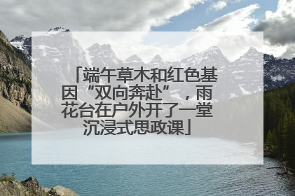 端午草木和红色基因“双向奔赴”，雨花台在户外开了一堂沉浸式思政课