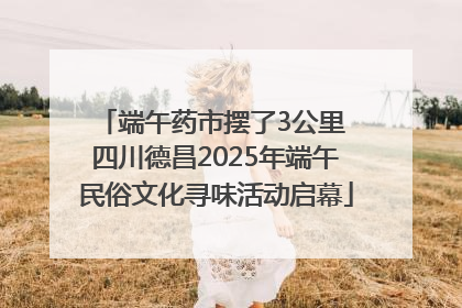 端午药市摆了3公里 四川德昌2025年端午民俗文化寻味活动启幕