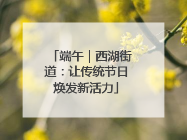 端午｜西湖街道：让传统节日焕发新活力