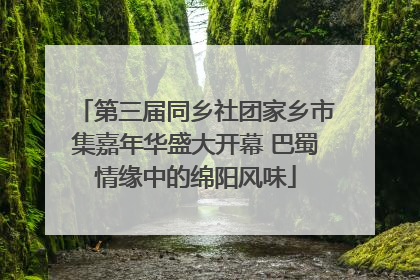 第三届同乡社团家乡市集嘉年华盛大开幕 巴蜀情缘中的绵阳风味