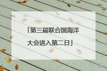 第三届联合国海洋大会进入第二日