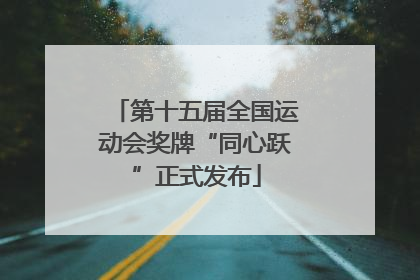 第十五届全国运动会奖牌“同心跃”正式发布