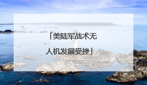 美陆军战术无人机发展受挫