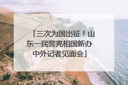 三次为国出征！山东一民警亮相国新办中外记者见面会