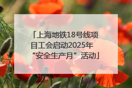 上海地铁18号线项目工会启动2025年“安全生产月”活动