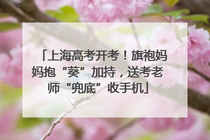 上海高考开考！旗袍妈妈抱“葵”加持，送考老师“兜底”收手机