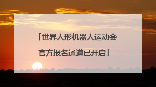 世界人形机器人运动会官方报名通道已开启