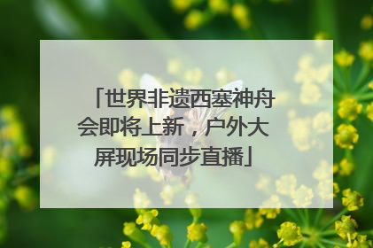世界非遗西塞神舟会即将上新，户外大屏现场同步直播