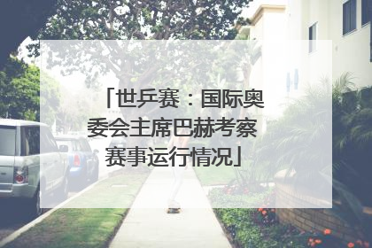 世乒赛：国际奥委会主席巴赫考察赛事运行情况