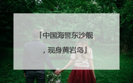 中国海警东沙舰，现身黄岩岛
