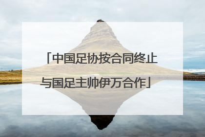 中国足协按合同终止与国足主帅伊万合作