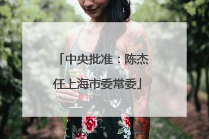 中央批准：陈杰任上海市委常委