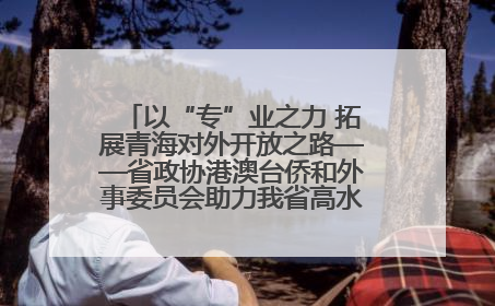 以“专”业之力 拓展青海对外开放之路——省政协港澳台侨和外事委员会助力我省高水平开放和高质量发展