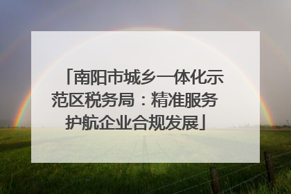 南阳市城乡一体化示范区税务局：精准服务护航企业合规发展