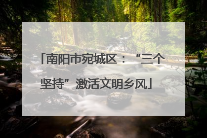 南阳市宛城区：“三个坚持”激活文明乡风