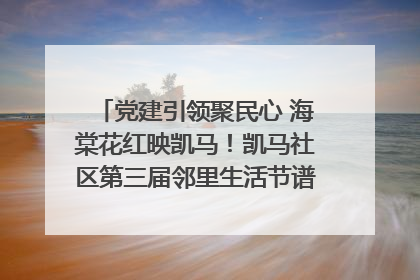 党建引领聚民心 海棠花红映凯马！凯马社区第三届邻里生活节谱写幸福新篇章