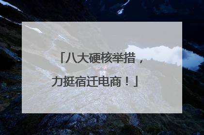 八大硬核举措，力挺宿迁电商！
