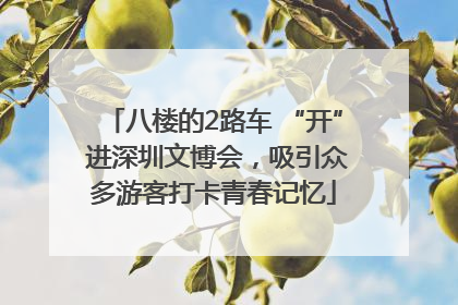 八楼的2路车 “开” 进深圳文博会，吸引众多游客打卡青春记忆