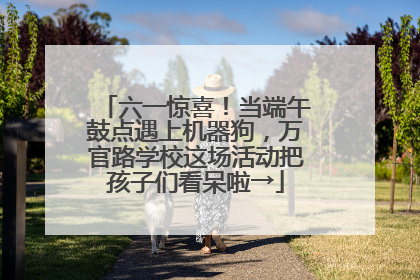 六一惊喜！当端午鼓点遇上机器狗，万官路学校这场活动把孩子们看呆啦→