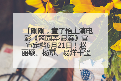 刚刚，章子怡主演电影《酱园弄·悬案》官宣定档6月21日！赵丽颖、杨幂、易烊千玺等角色海报曝光