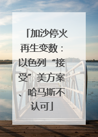加沙停火再生变数：以色列“接受”美方案、哈马斯不认可
