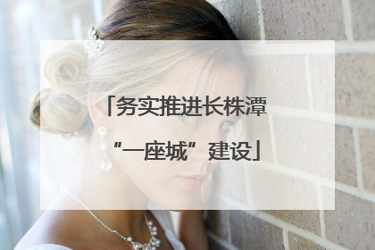 务实推进长株潭“一座城”建设