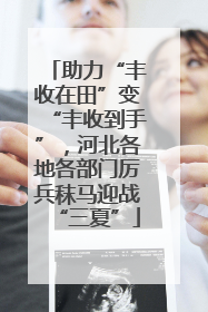助力“丰收在田”变“丰收到手”，河北各地各部门厉兵秣马迎战“三夏”