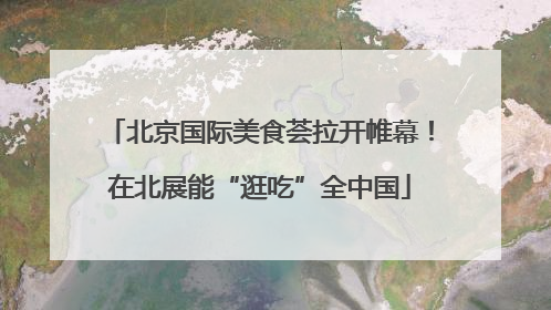 北京国际美食荟拉开帷幕！在北展能“逛吃”全中国