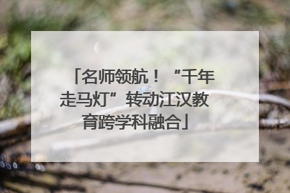 名师领航！“千年走马灯”转动江汉教育跨学科融合