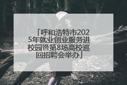 呼和浩特市2025年就业创业服务进校园暨第8场高校巡回招聘会举办
